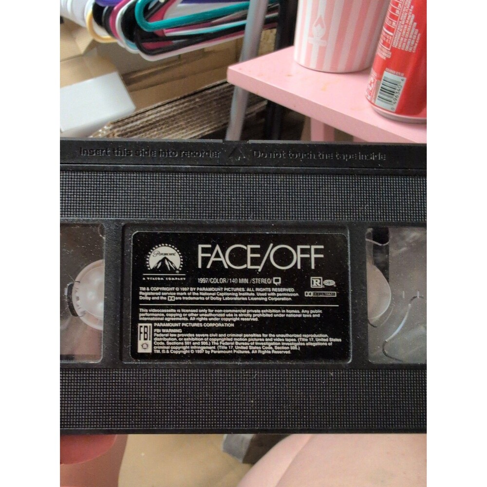 Face/Off VHS Tape 1997 Paramount Pictures No Case
